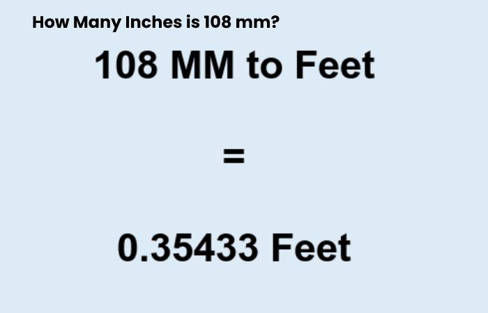 108mm to inches