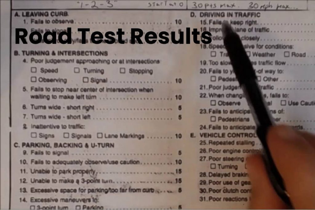 Roadtestresults