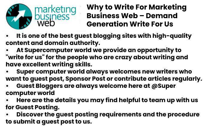 Demand Generation Write For Us