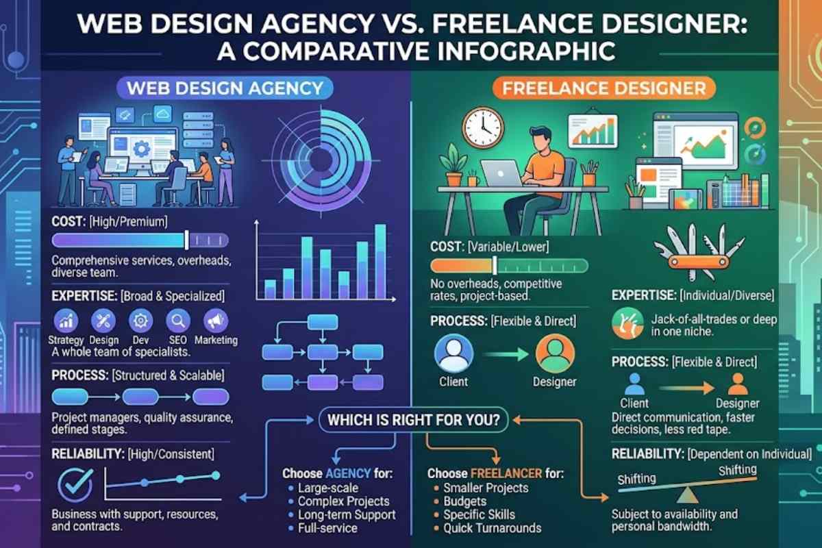 Web Design Agency vs Freelance Designer: Key Differences